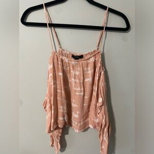 Forever 21 Cropped Tie Dye Tank with Sleeves